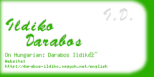 ildiko darabos business card
